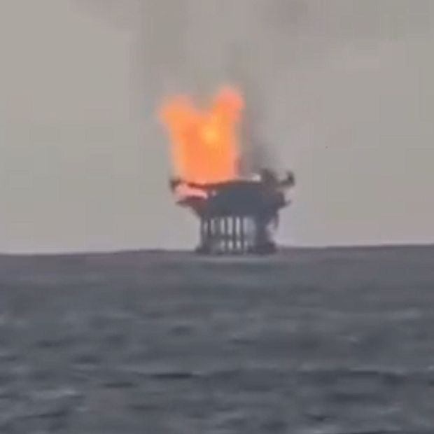 Se Registra Conato de Incendio en la Plataforma Abkatún de Pemex, en la Sonda de Campeche